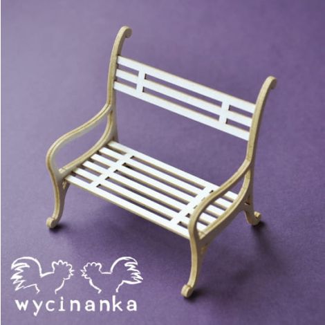 Tekturka Wycinanka 3D Ławeczka